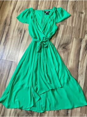 green emerald velvet dress DKNY Women's Dress, Apple Green, 2 at Amazon Women's Clothing store